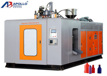 HDPE Plastic Blow Moulding Machine 10L Lubricant Oil Bottle Extrusion Easy Operation