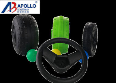 Plastic HDPE Molding Machine , HDPE Blow Moulding Machine Toy Black Wheel